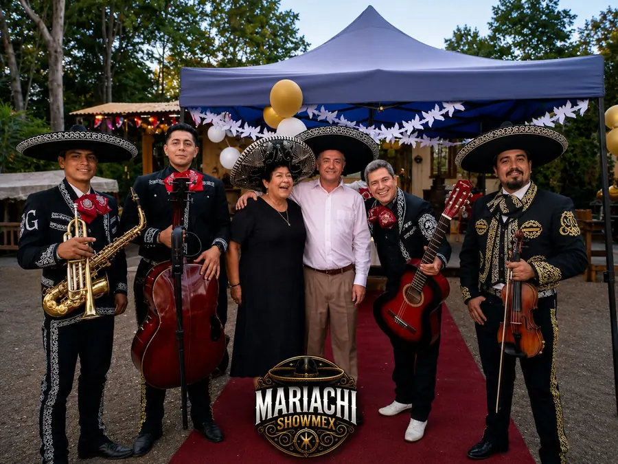 Show de mariachis en una boda en Santiago